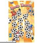 Color Tech 12 Piece Soccer Ball Eraser Set